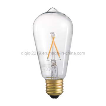 Ampoule de filament de 2W St64 220V Dimmable LED